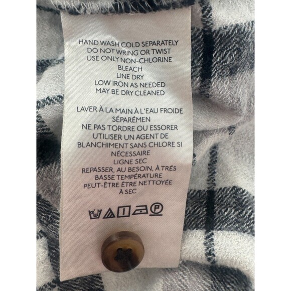 Anthropologie Pilcro Hadley Relaxed Plaid Shirt 3X Button Front Flannel Cabin - Picture 7 of 8